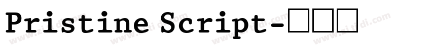 Pristine Script字体转换